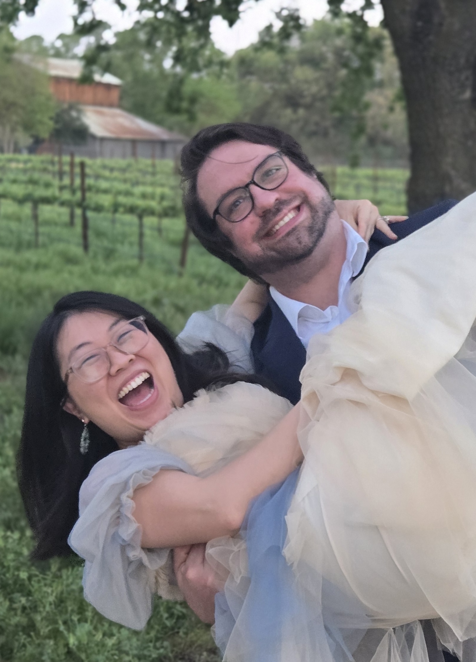 Engagement laughing